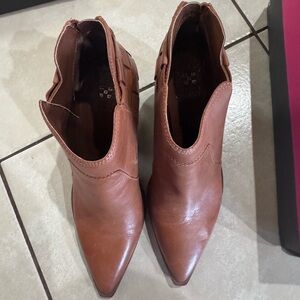 Brown Leather Ankle Boots
